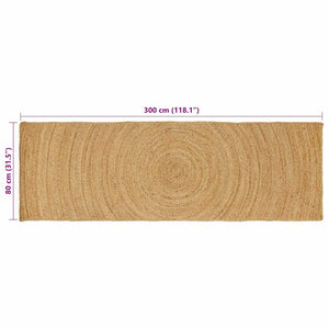 Tappeto Marrone 80 x 300 cm Juta 42010516