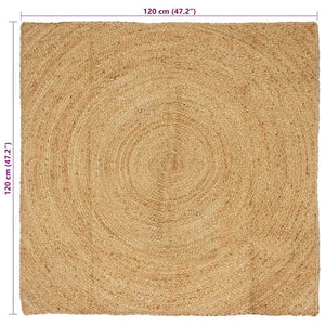Tappeto Marrone 120 x 120 cm Juta 42010519