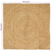 Tappeto Marrone 160 x 160 cm Juta 42010522