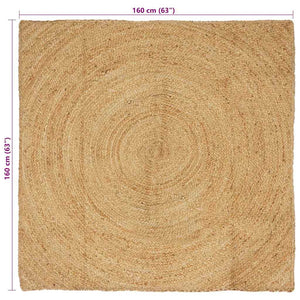 Tappeto Marrone 160 x 160 cm Juta 42010522