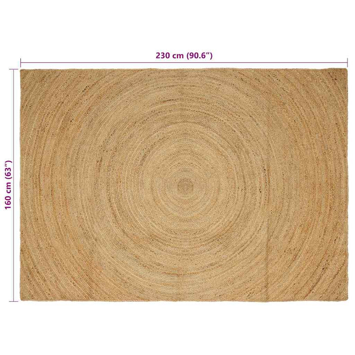 Tappeto Marrone 160 x 230 cm Juta 42010523