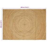 Tappeto Marrone 200 x 290 cm Juta 42010525