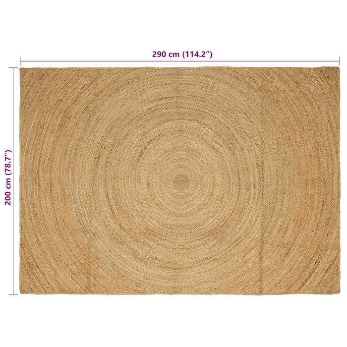 Tappeto Marrone 200 x 290 cm Juta 42010525