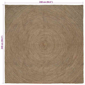 Tappeto Grigio 240 x 240 cm Juta 42010547