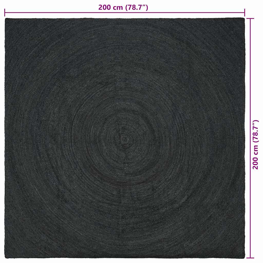 Tappeto Grigio scuro 200 x 200 cm Juta 42010566