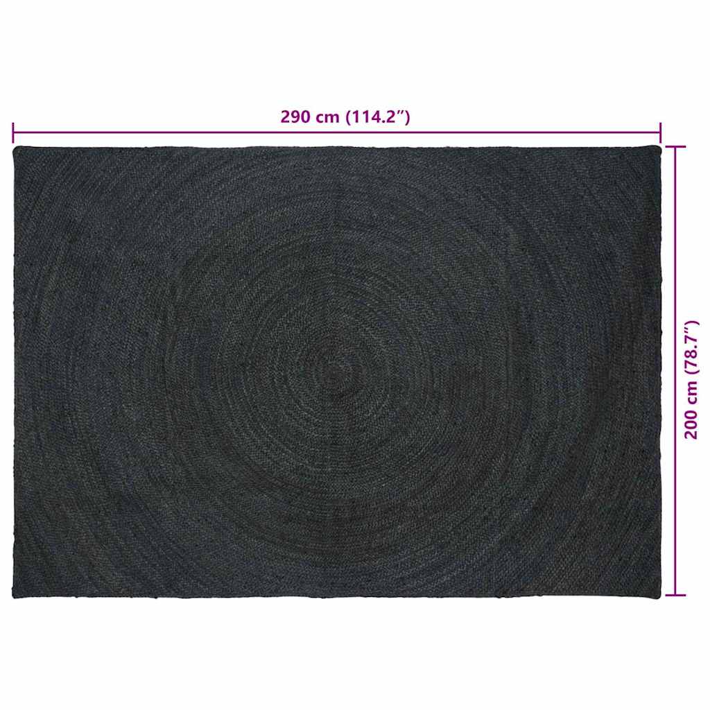 Tappeto Grigio scuro 200 x 290 cm Juta 42010567