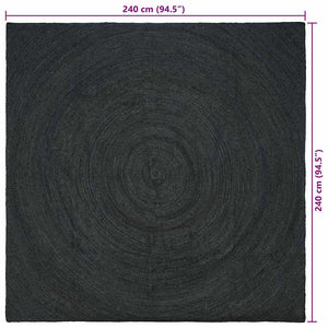 Tappeto Grigio scuro 240 x 240 cm Juta 42010568