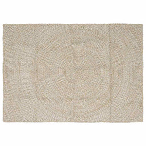Tappeto Naturale e Bianco 120 x 170 cm Juta 42010604