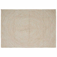 Tappeto Naturale e Bianco 160 x 230 cm Juta 42010607