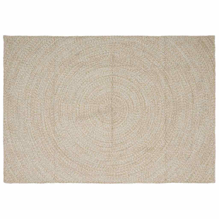 Tappeto Naturale e Bianco 200 x 290 cm Juta 42010609