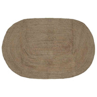 Tappeto Naturale e Nero 300 x 300 cm Juta 42010641