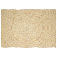 Tappeto Naturale e Bianco 200 x 290 cm Juta 42010726