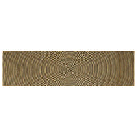 Tappeto Naturale e Nero 80 x 300 cm Juta 42010738