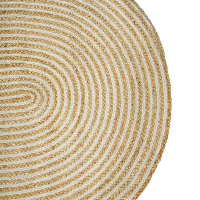 Tappeto Naturale e Bianco 152 x 245 cm Juta 42010765