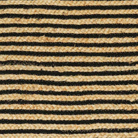 Tappeto Naturale e Nero 122 x 183 cm Juta 42010768