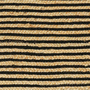 Tappeto Naturale e Nero 122 x 183 cm Juta 42010768