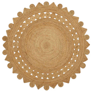 Tappeto Marrone Ø 180 cm Juta 42010818