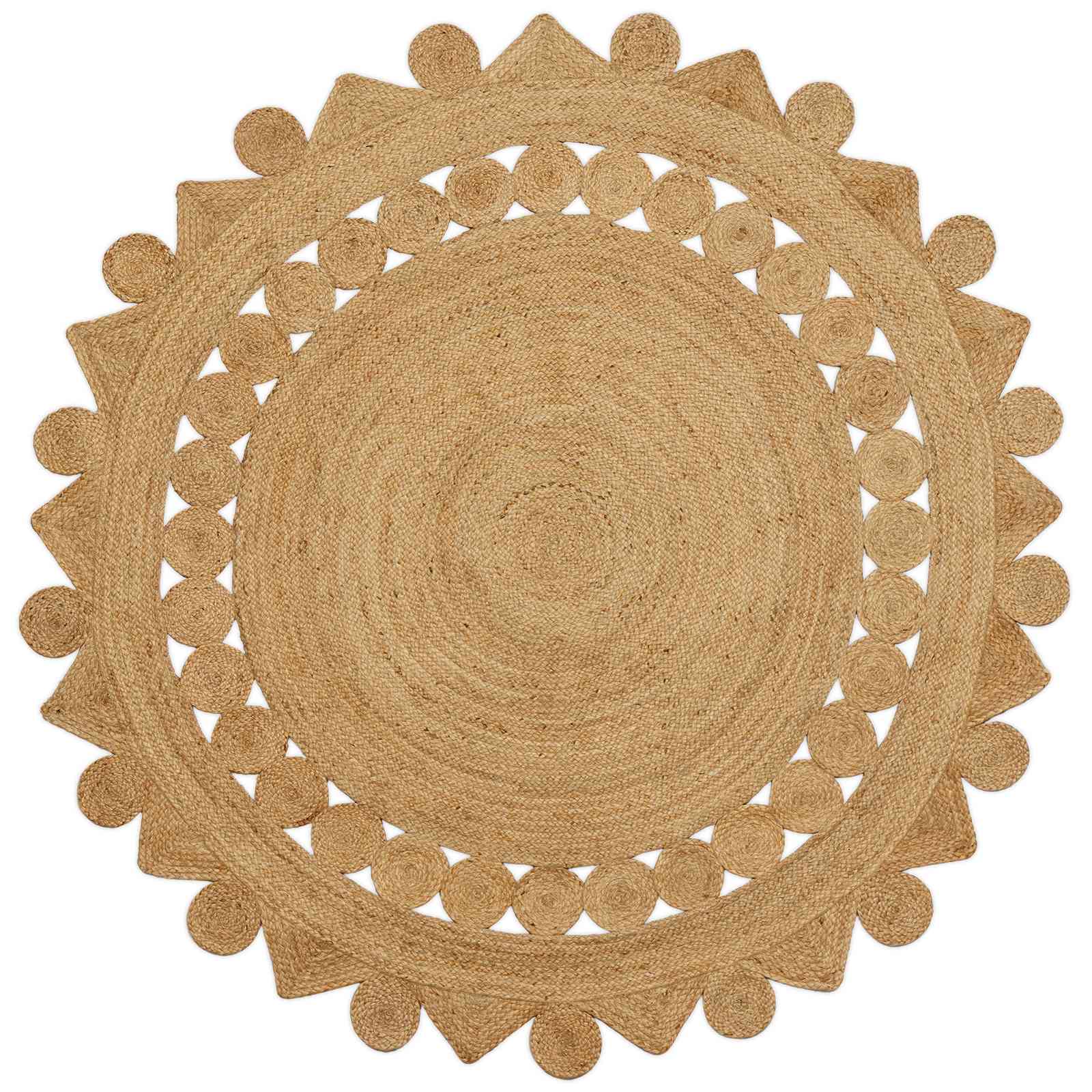 Tappeto Marrone Ø 210 cm Juta 42010819