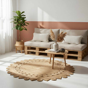 Tappeto Marrone Ø 240 cm Juta 42010820