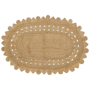 Tappeto Beige 152 x 245 cm Juta 42010823