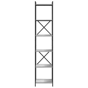 vidaXL Libreria Grigio sonoma 40 x 30 x 188 cm Legno multistrato