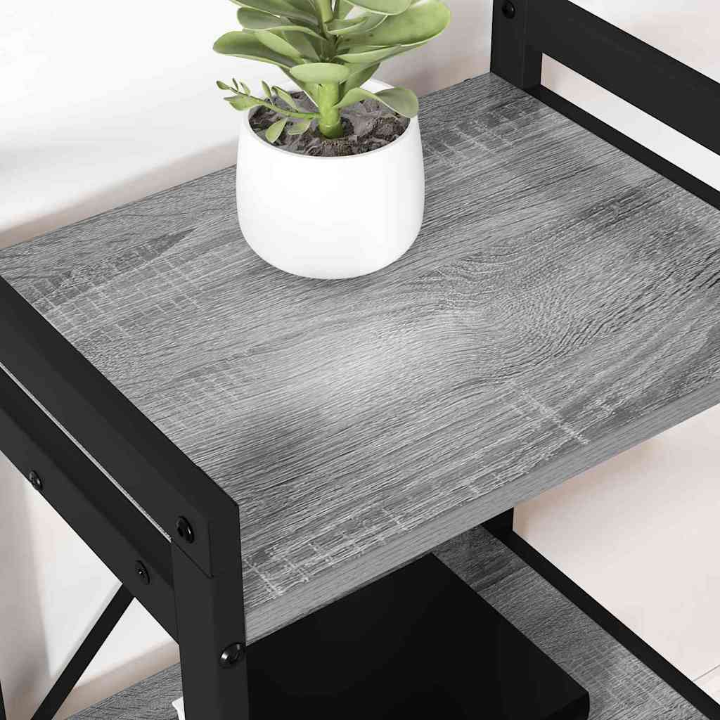 vidaXL Libreria Grigio sonoma 60 x 30 x 83 cm Legno multistrato
