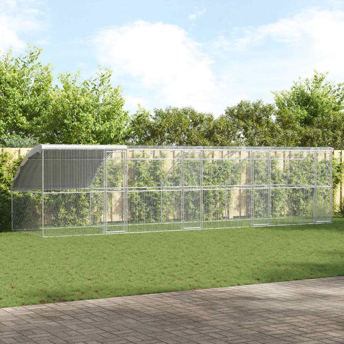 Gabbia per polli Argento 800 x 200 x 198.5 cm Acciaio zincato 3381109