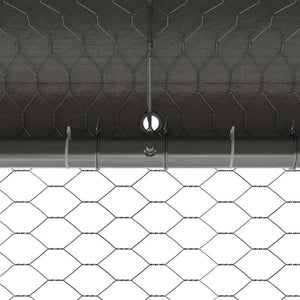 vidaXL Gabbia per polli Argento 600 x 200 x 198.5 cm Acciaio zincato