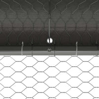 vidaXL Gabbia per polli Argento 800 x 200 x 198.5 cm Acciaio zincato