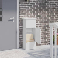 Cassetta per pacchi Bianco 44.5 x 29 x 110.5 cm Acciaio 874927