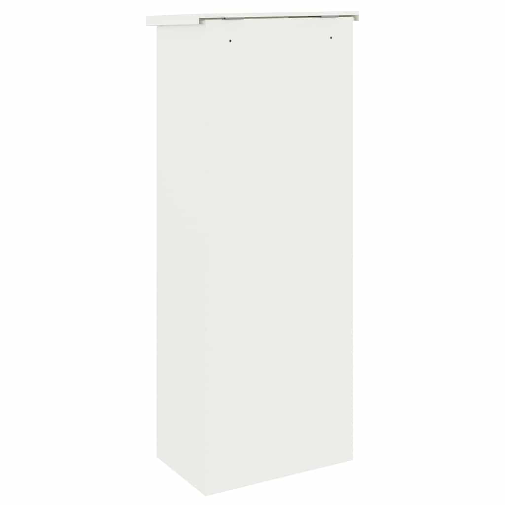 vidaXL Cassetta per pacchi Bianco 44.5 x 29 x 110.5 cm Acciaio