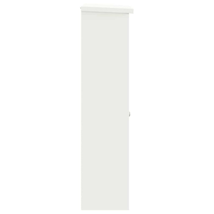 vidaXL Cassetta per pacchi Bianco 44.5 x 29 x 110.5 cm Acciaio