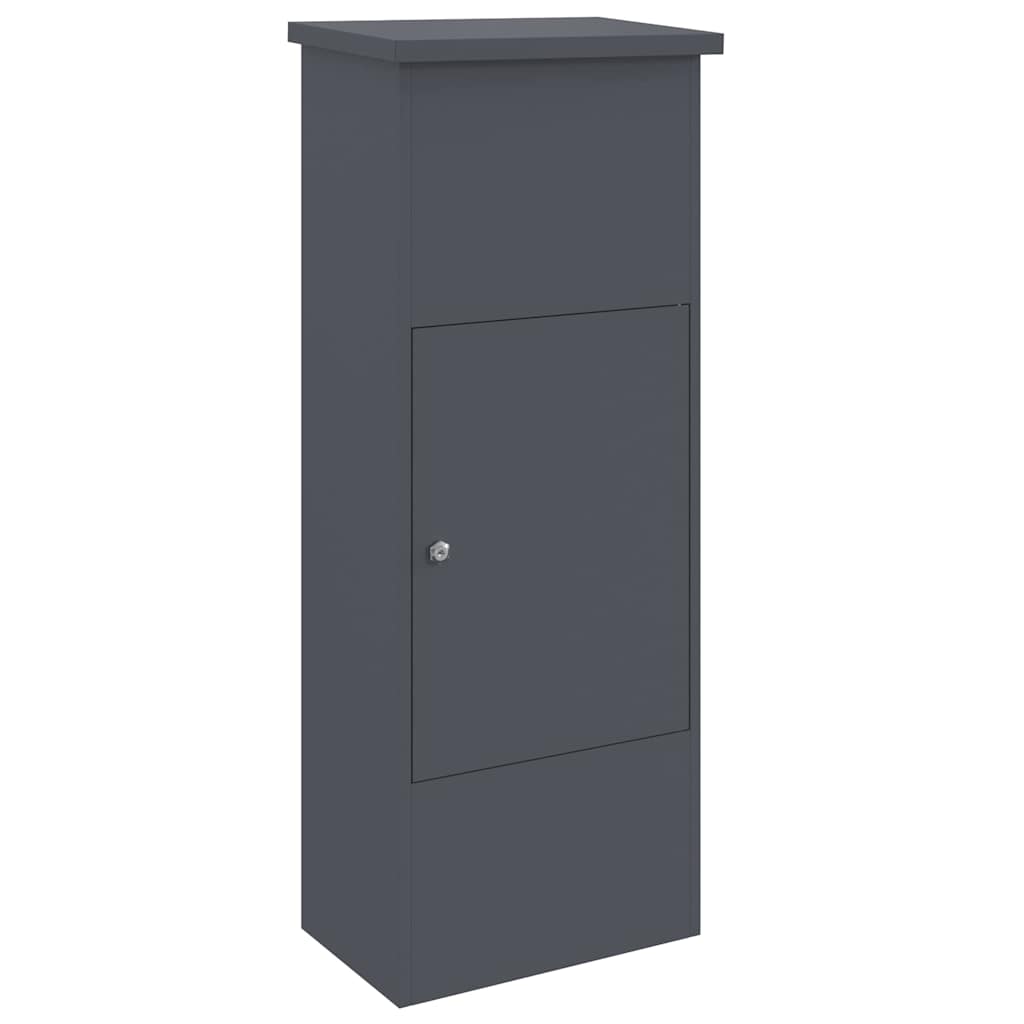 vidaXL Cassetta per pacchi Antracite 44.5 x 29 x 110.5 cm Acciaio