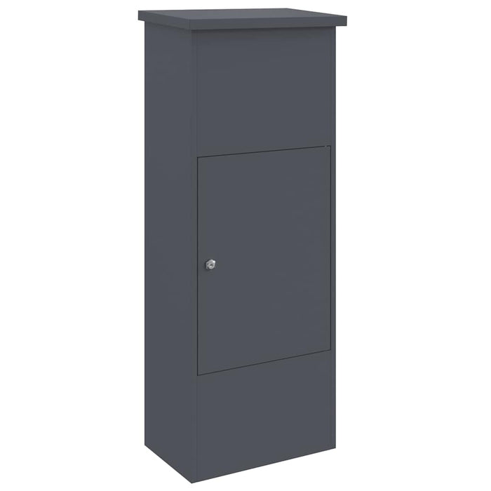 vidaXL Cassetta per pacchi Antracite 44.5 x 29 x 110.5 cm Acciaio
