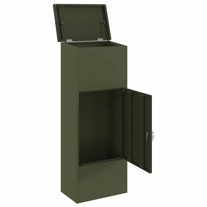 Cassetta per pacchi Oliver verde 44.5 x 29 x 110.5 cm Acciaio 874929