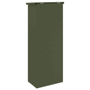 vidaXL Cassetta per pacchi Oliver verde 44.5 x 29 x 110.5 cm Acciaio