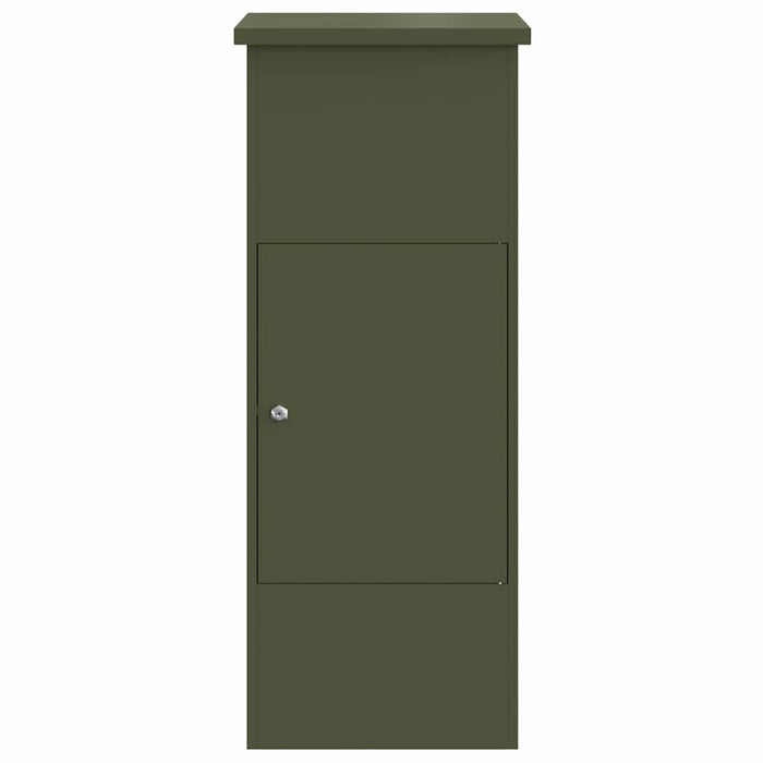 vidaXL Cassetta per pacchi Oliver verde 44.5 x 29 x 110.5 cm Acciaio