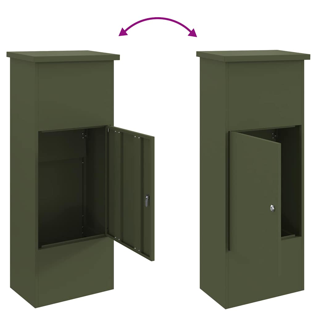 Cassetta per pacchi Oliver verde 44.5 x 29 x 110.5 cm Acciaio 874929
