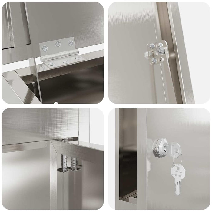 Cassetta per pacchi Nero 44.5 x 29 x 110.5 cm 874930