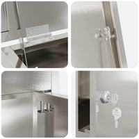 vidaXL Cassetta per pacchi Nero 44.5 x 29 x 110.5 cm