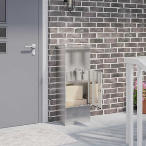 vidaXL Cassetta per pacchi Nero 44.5 x 29 x 110.5 cm