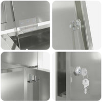 vidaXL Cassetta per pacchi Nero 44.5 x 29 x 110.5 cm Acciaio zincato