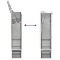 Cassetta per pacchi Nero 44.5 x 29 x 110.5 cm Acciaio zincato 874931