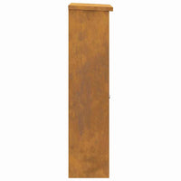 vidaXL Cassetta per pacchi Ruggine 44.5 x 29 x 110.5 cm acciaio corten
