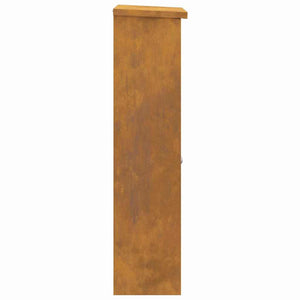 vidaXL Cassetta per pacchi Ruggine 44.5 x 29 x 110.5 cm acciaio corten