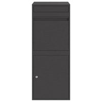 Cassetta per pacchi Nero 41 x 38 x 103 cm Acciaio 874933