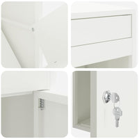 Cassetta per pacchi Bianco 41 x 38 x 103 cm Acciaio 874934