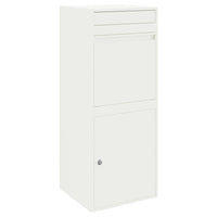 Cassetta per pacchi Bianco 41 x 38 x 103 cm Acciaio 874934