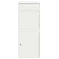 vidaXL Cassetta per pacchi Bianco 41 x 38 x 103 cm Acciaio