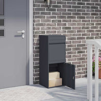 Cassetta per pacchi Antracite 41 x 38 x 103 cm Acciaio 874935